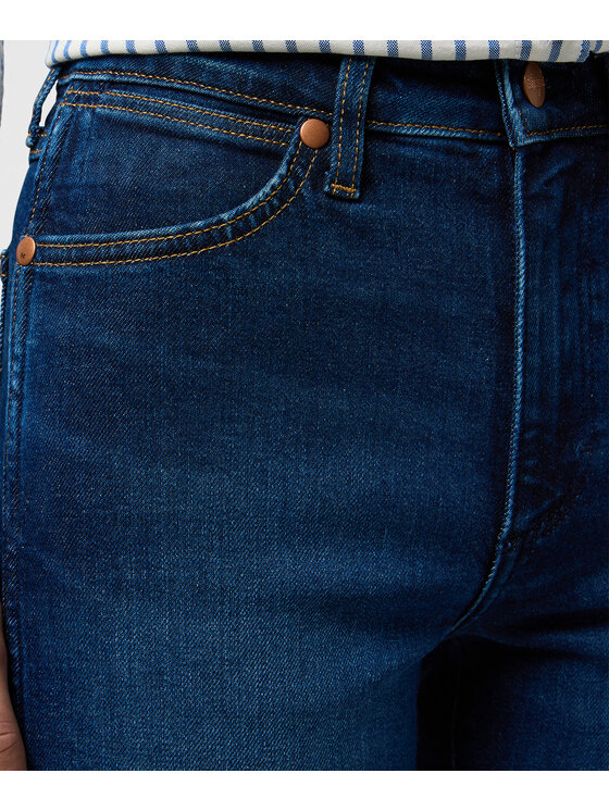 Wrangler Wrangler Jeansy Straight Niebieski Straight Fit