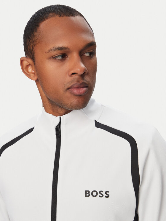 BOSS BOSS Mikina Spin 50554402 Bílá Regular Fit