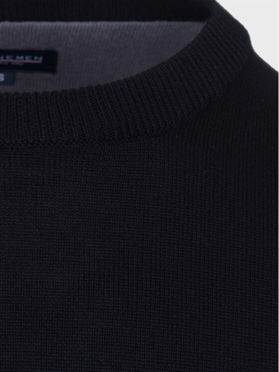 Evenemen Evenemen Sweter Crewneck Czarny Slim Fit