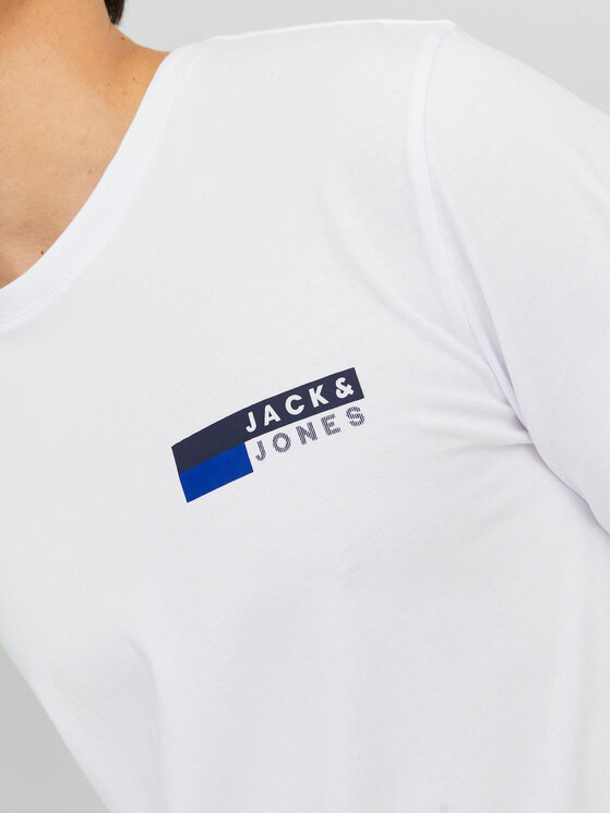 Jack & Jones Jack & Jones T-Shirt Corp 12233999 Biały Standard Fit
