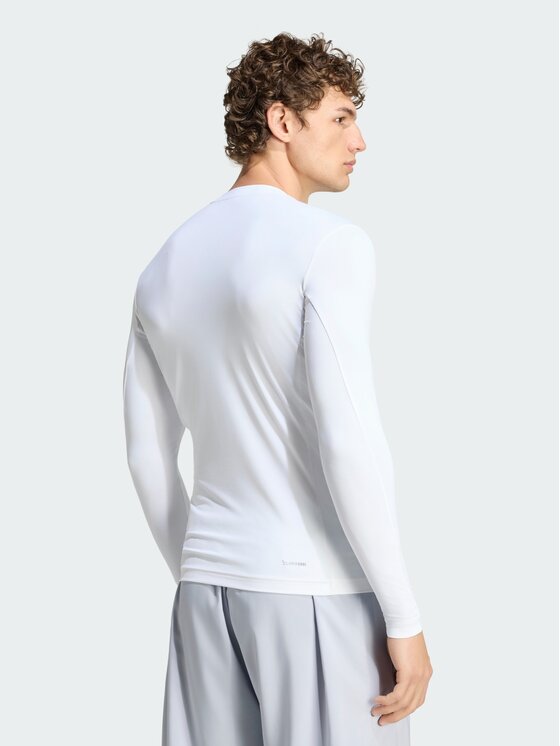 adidas adidas Koszulka techniczna 169176 Biały Fitted Fit