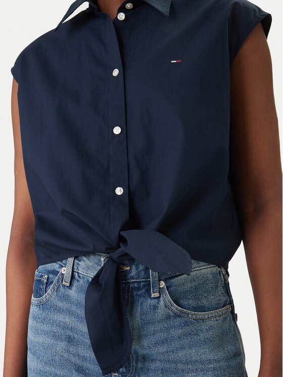 Tommy Jeans Tommy Jeans Košeľa DW0DW22212 Tmavomodrá Regular Fit