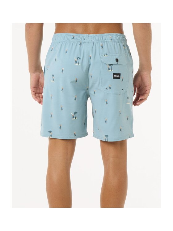 Rip Curl Rip Curl Szorty kąpielowe Hula Breach Volley Niebieski Regular Fit