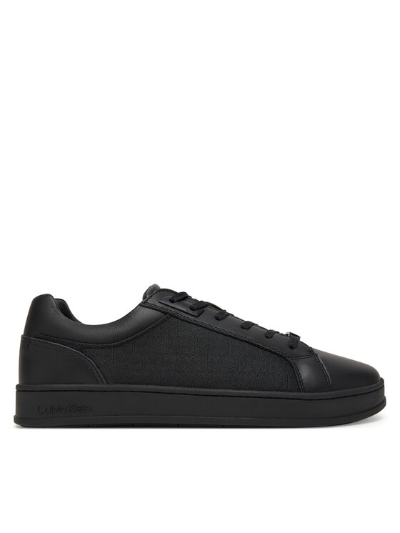 Calvin Klein Sneakersy Low Top Lace Up Eyelet Jaq Mono HM0HM01815 Čierna
