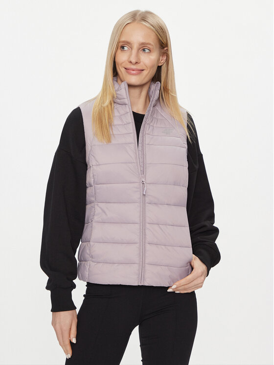 4F Smanicato 4FAW23TVESF072 Rosa Slim Fit, taglia : M