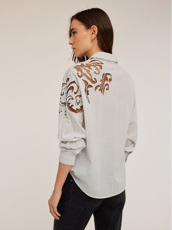 Motivi Motivi Camicia 5196Q000742N0S1 Bianco Regular Fit