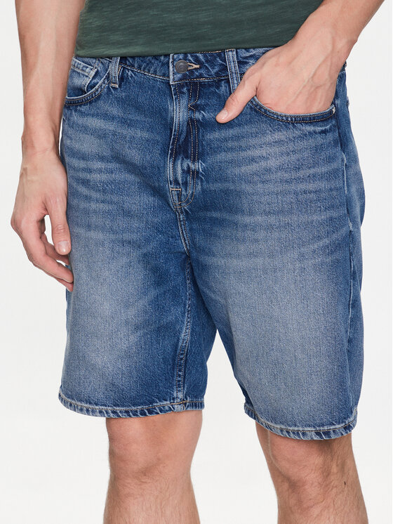 Guess Džínsové šortky Angels M3GD03 D4T9G Tmavomodrá Slim Fit