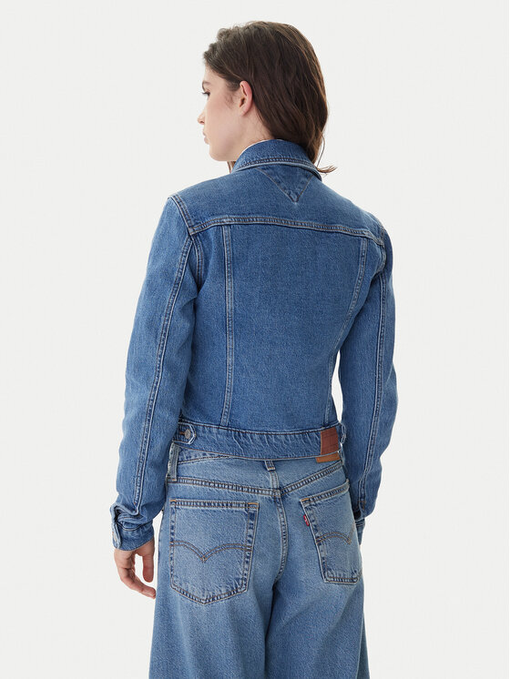 Tommy Jeans Tommy Jeans Jeans jakna Vivianne DW0DW22489 Modra Slim Fit