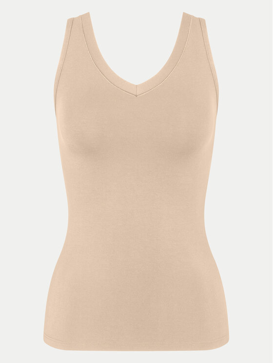 Triumph Triumph Top Sense Of Modal 10224796 Beige Slim Fit