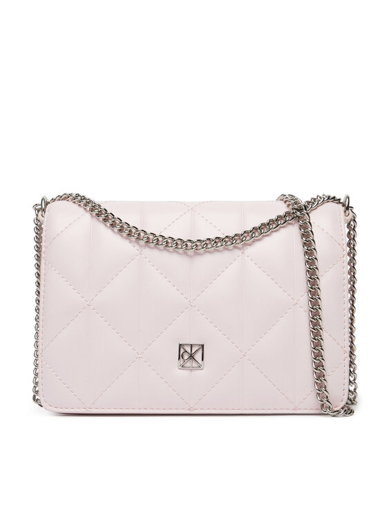 Calvin Klein Torebka Quilted Mini Chain Bag LV04F3321G Różowy