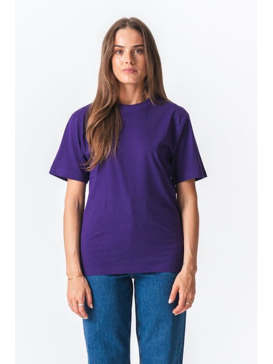 TeeShoppen TeeShoppen T-Shirt 'Oversized Collection' Fioletowy Oversize