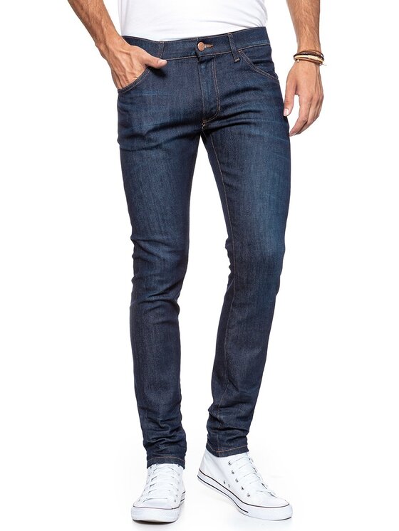 Wrangler Wrangler Jeansy BRYSON Niebieski Skinny Fit