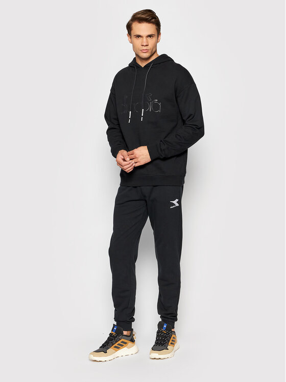 Diadora Diadora Bluza Hd 502.177859 Czarny Regular Fit
