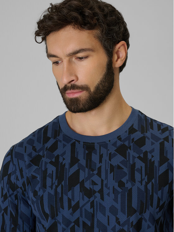 4F 4F T-Shirt ESSENTIALS Granatowy Regular Fit