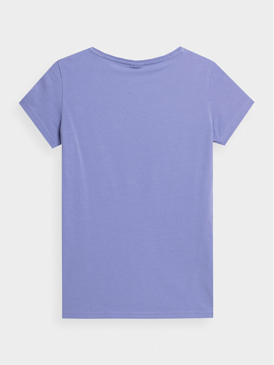 4F 4F Тишърт 4FAW23TTSHF0907 Виолетов Slim Fit