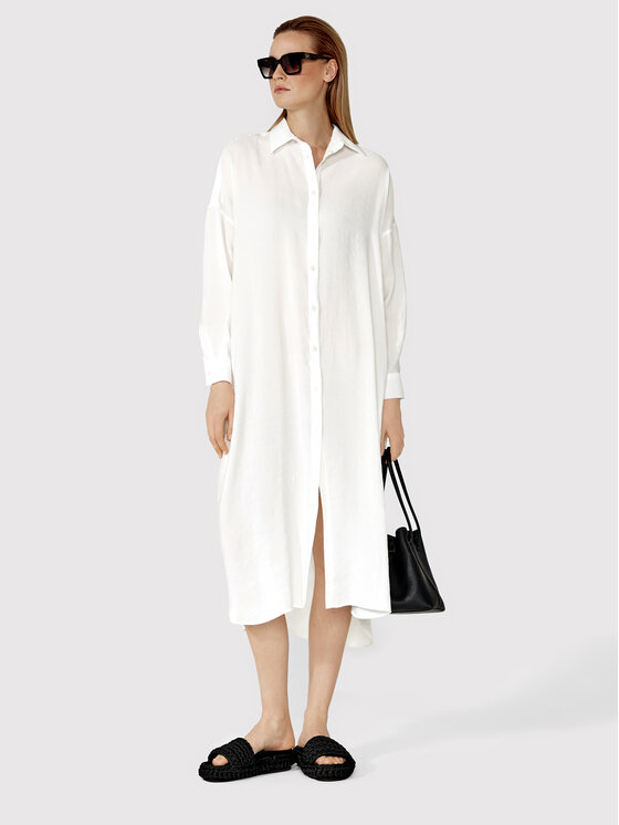 Simple Simple Ing ruha SUD017 Fehér Relaxed Fit