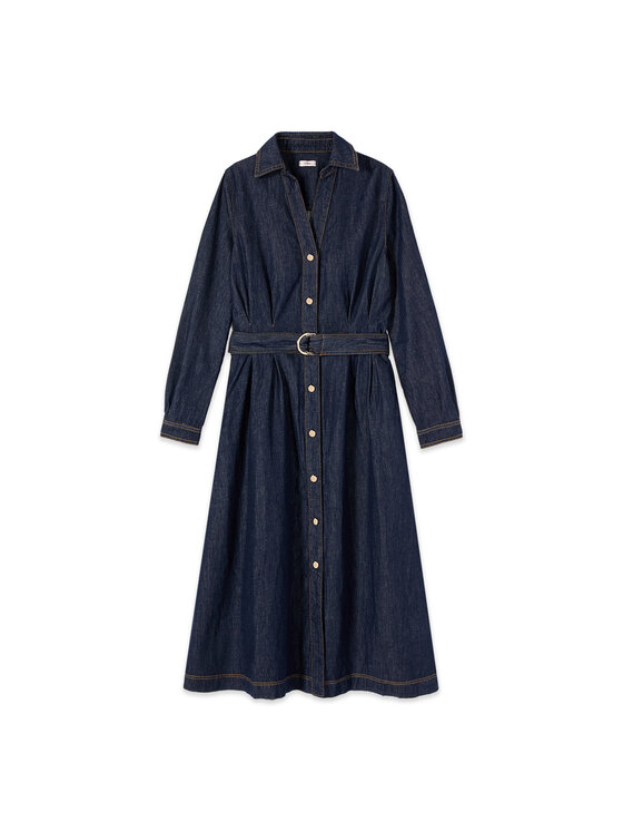 Oltre Oltre Abito da sera 7004R005175N034 Blu A-Line Fit