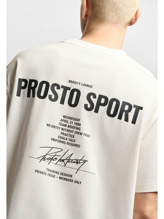 PROSTO. PROSTO. T-Shirt Club Biały Oversize