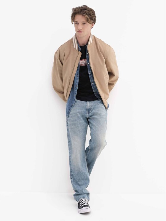 Guess Jeans Guess Jeans Μπόμπερ μπουφάν M6RL0J WJ842 Μπεζ Regular Fit