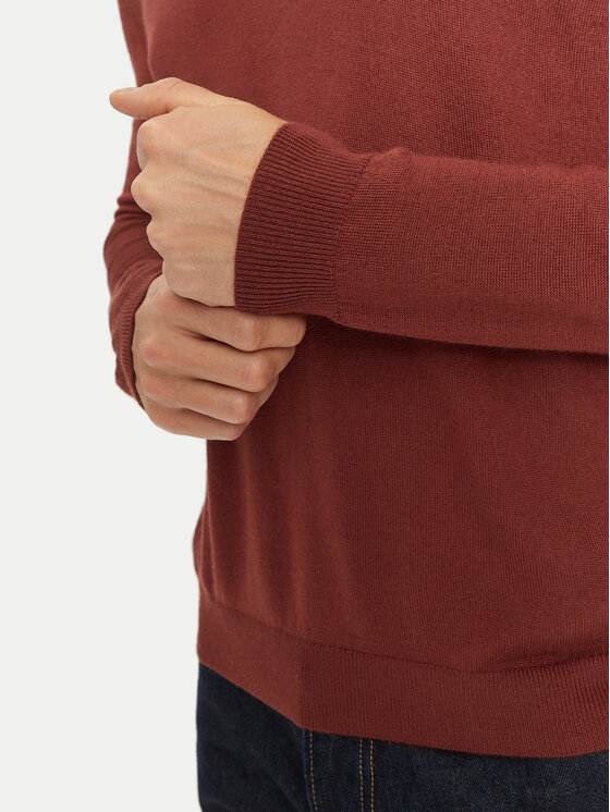 Sisley Sisley Sweter 11BAS300J Czerwony Regular Fit
