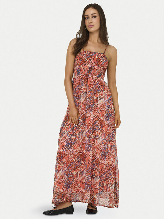 ONLY ONLY Sommerkleid Elena 15352634 Orange Regular Fit