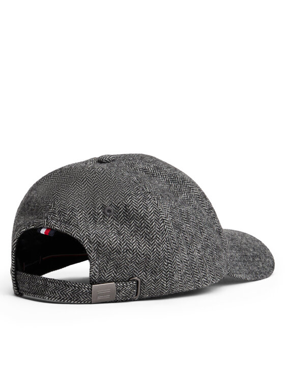 Tommy Hilfiger Tommy Hilfiger Шапка с козирка Th Flag Herringbone 6 Panel Cap AM0AM13784 Сив