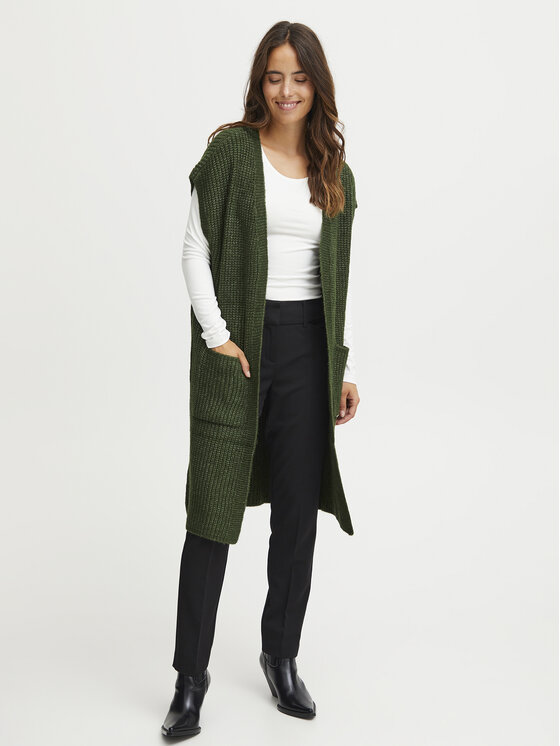 Fransa Fransa Кардиган 20612719 Зелений Regular Fit