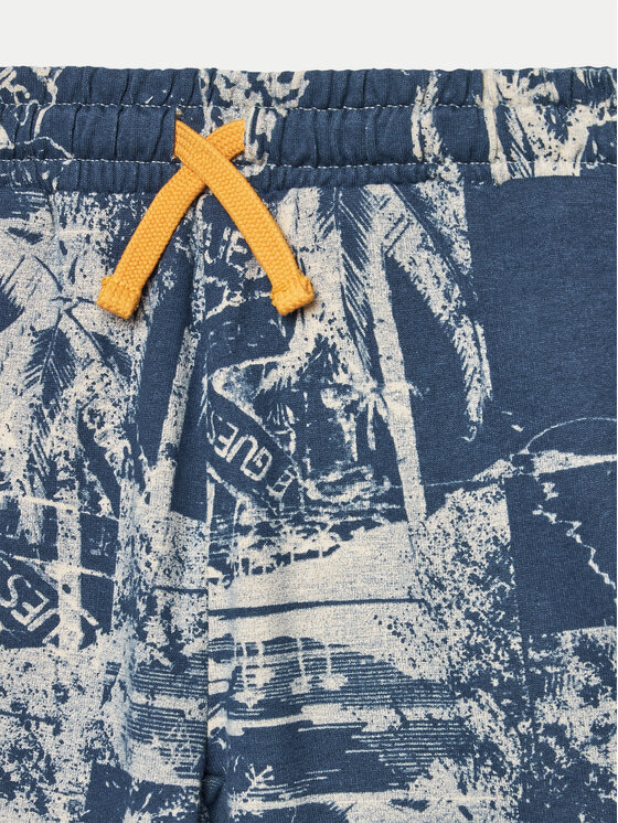 Guess Guess Športové kraťasy L4GD05 KA6R3 Tmavomodrá Relaxed Fit