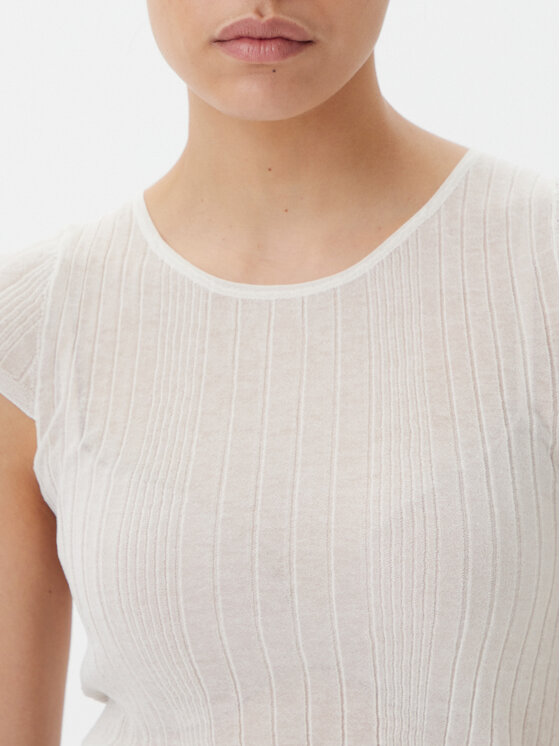 PINKO PINKO Bluză Tambora 104773 A1ND Écru Slim Fit