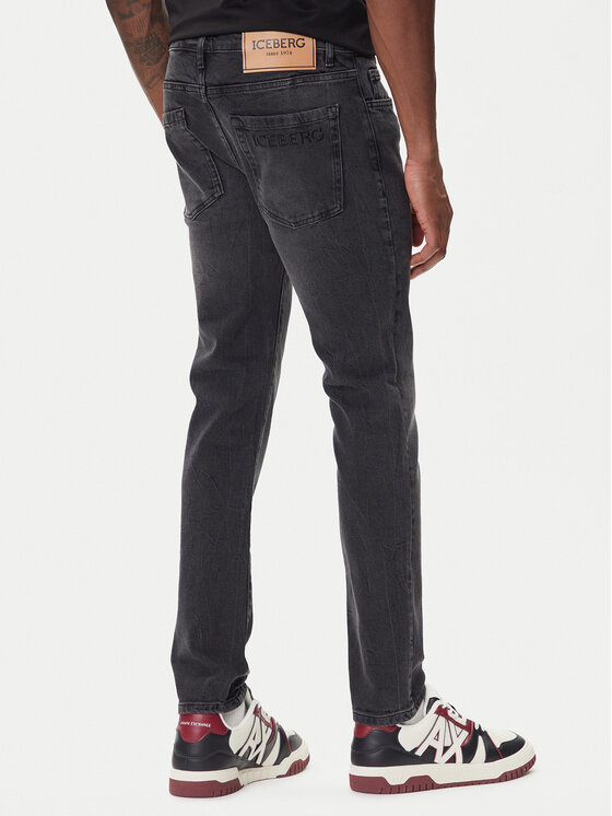 Iceberg Iceberg Farmer 20EI1P02SK16003 Fekete Slim Fit