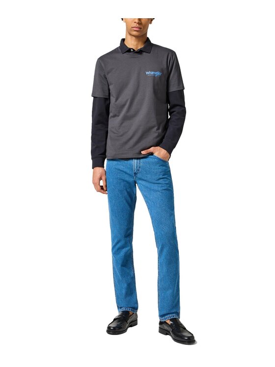 Wrangler Wrangler Jeansy 112355021 Niebieski Straight Fit