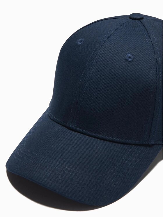 Ombre Ombre Czapka z daszkiem OM-ACCS-0105 Granatowy
