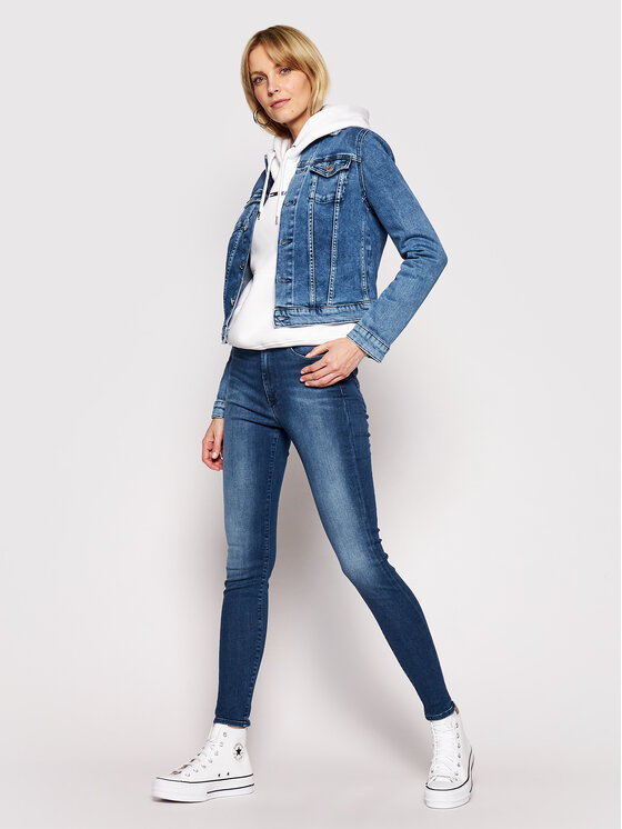 Tommy Jeans Tommy Jeans Teksad Sylvia DW0DW09215 Sinine Super Skinny Fit
