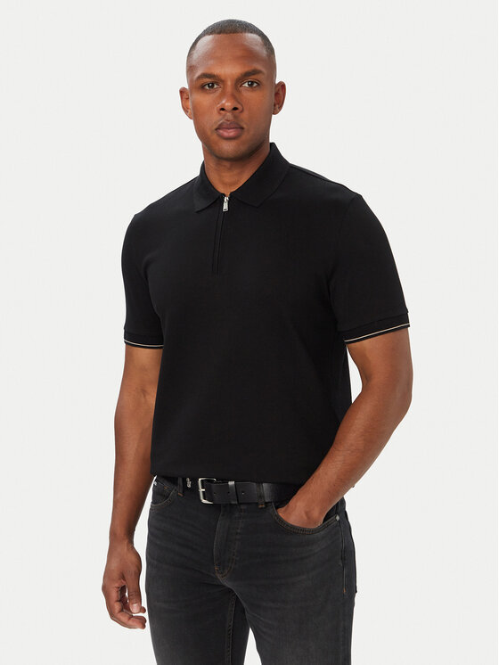 BOSS BOSS Pólóing C-Pei 90 50564941 Fekete Regular Fit