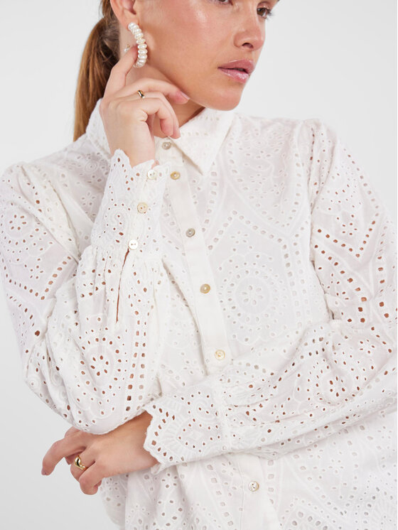 YAS YAS Camicia 26030708 Bianco Regular Fit