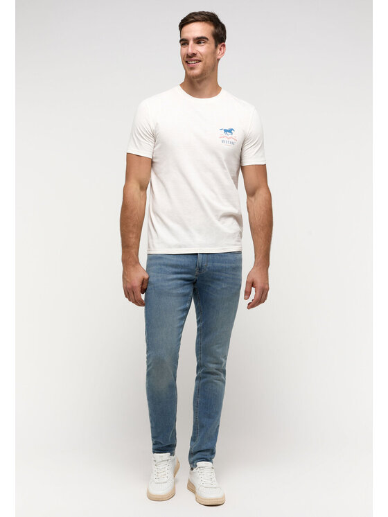 Mustang Mustang T-shirt AUSTIN Bianco Regular Fit