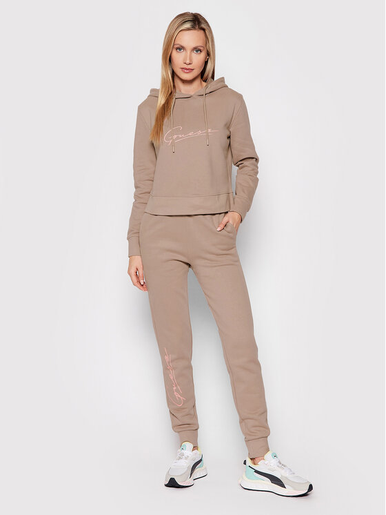 Guess Pantaloni da tuta V2RB18 KAOR1 Rosa Regular Fit • Modivo.it