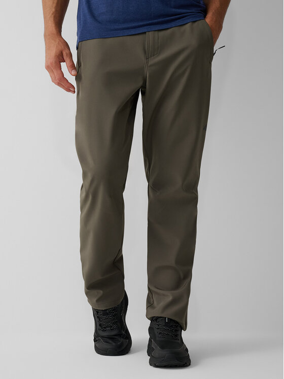 4F 4F Spodnie outdoor URBAN COMMUTER Khaki Regular Fit