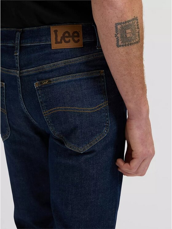 Lee Lee Jeansy Daren Granatowy Straight Leg