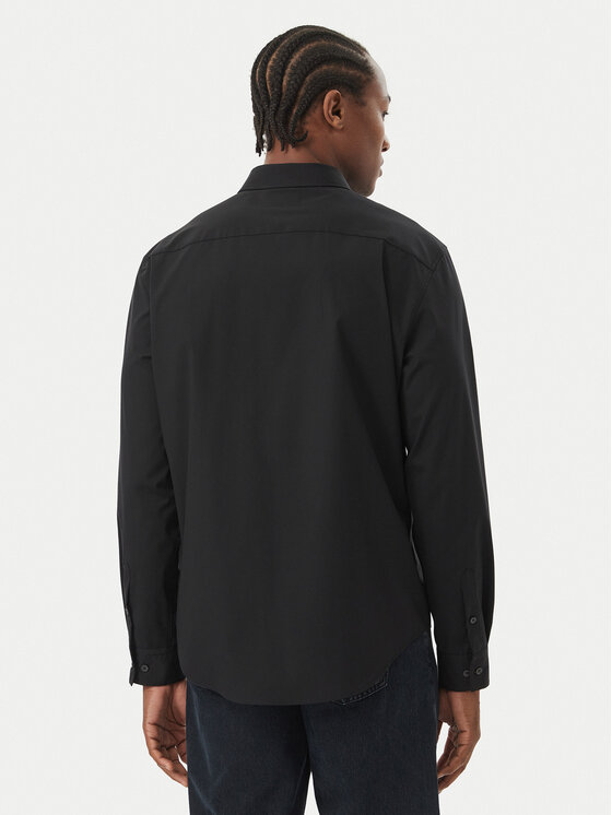 Calvin Klein Calvin Klein Košulja Supima LV04LH105G Crna Regular Fit