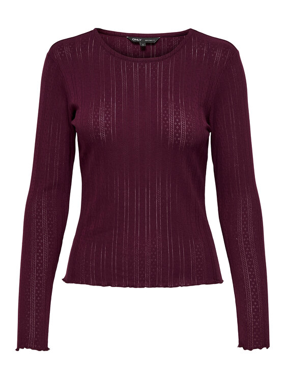 ONLY ONLY Bluzka Carlotta 15291987 Fioletowy Regular Fit