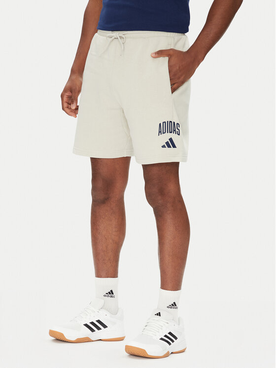 adidas adidas Pantaloni scurți sport Collegiate JM1726 Bej Regular Fit