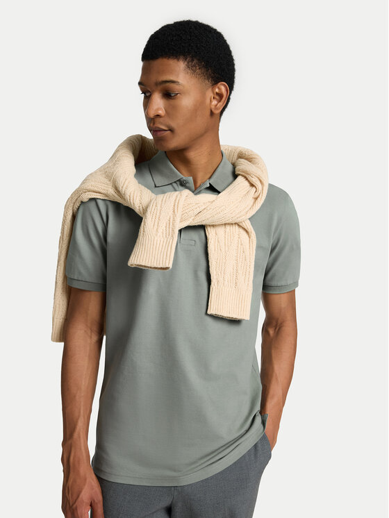 Selected Homme Selected Homme Поло 16095851 Зелений Slim Fit