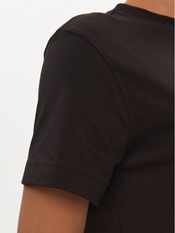 Calvin Klein Jeans Calvin Klein Jeans Každodenní šaty Satin J20J223434 Černá Regular Fit