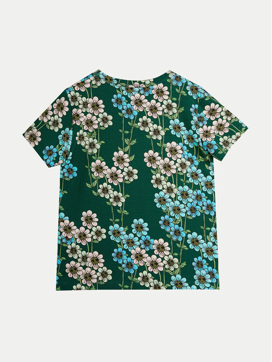MINI RODINI Mini Rodini T-Shirt Daisys 2472013575 Zielony Regular Fit