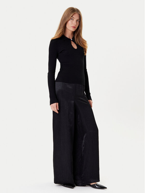 Marella Marella Παντελόνι Palazzo William 2525136051 Μαύρο Wide Leg