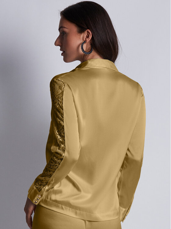 Aubade Aubade Maglietta del pigiama 2S44 Giallo Regular Fit