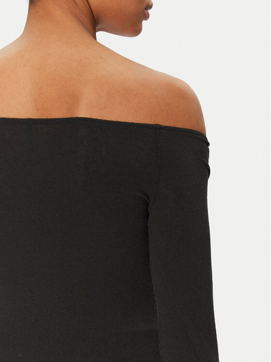 ONLY ONLY Μπλουζάκι Glamour 15339763 Μαύρο Slim Fit