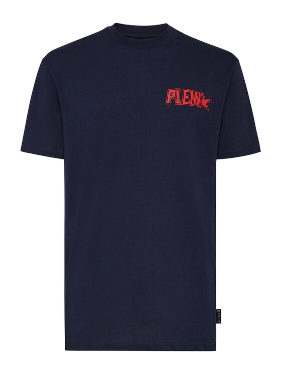 PHILIPP PLEIN PHILIPP PLEIN T-Shirt 4887 Granatowy Regular Fit