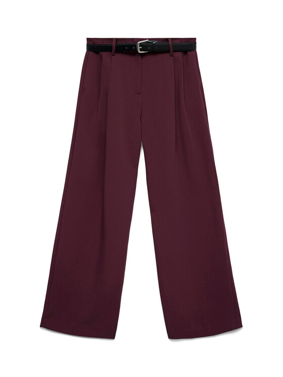 Vero Moda Vero Moda Spodnie materiałowe Michell 10336373 Fioletowy Wide Leg